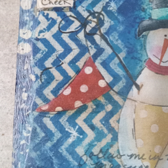 Lot of four ceramic snowman coasters - Picture 7 of 9